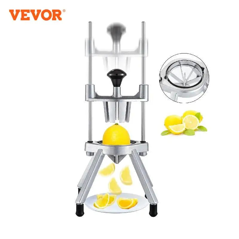 VEVOR-cortador de cuñas de limón, cortador comercial de limas, frutas y verduras, electrodomésticos de cocina, 4/6/8 secciones