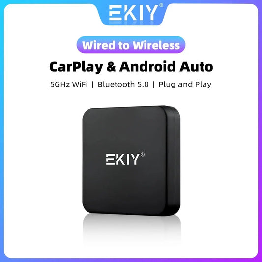 EKIY nuevo Mini Carplay inalámbrico para Toyota Mazda Nissan Camry Suzuki Subaru Citroen Audi Mercedes Kia Ford Opel IOS15 Spotify BT