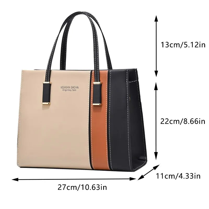 Bolsos de retales para mujer, bolso con asa de calidad con correa ajustable, bolsos de hombro de gran capacidad, bolsos cruzados de moda, regalo de trabajo