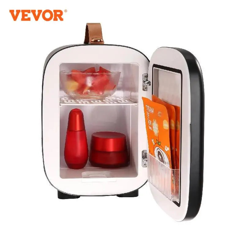 VEVOR-mininevera de escritorio de 4L, refrigeración para coche, mantiene el refrigerador, cosméticos portátiles, mascarilla térmica cálida, bebida para el hogar, dormitorio