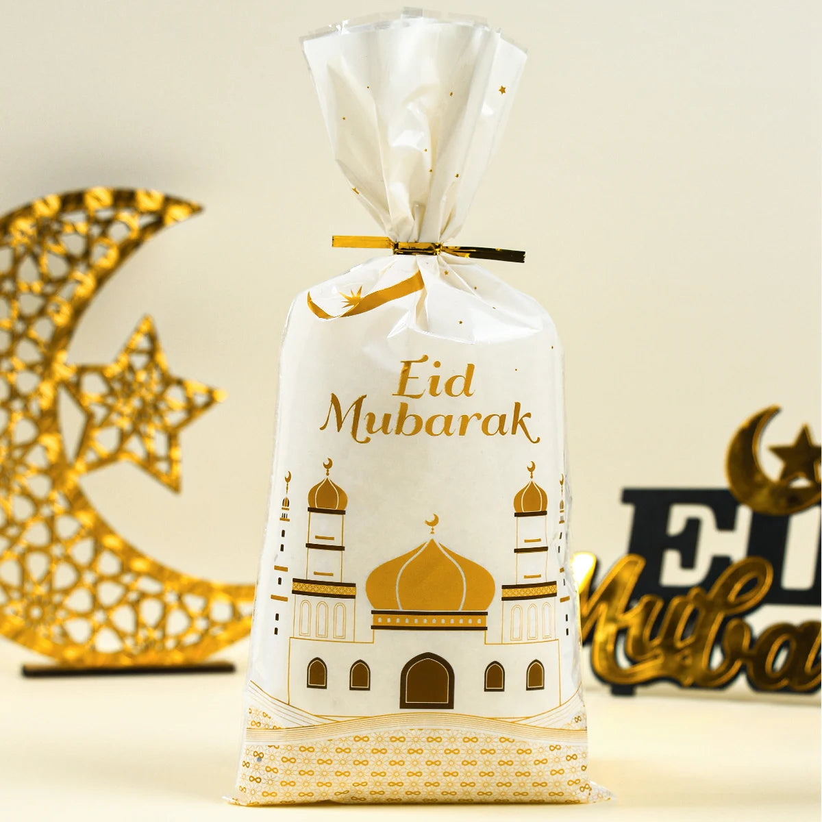 Sacs cadeaux du Ramadan Eid Mubarak, décoration du Ramadan 2024, sac à bonbons, biscuits, Ramadan Kareem, fête musulmane islamique, cadeau de l'aïd al-fitr