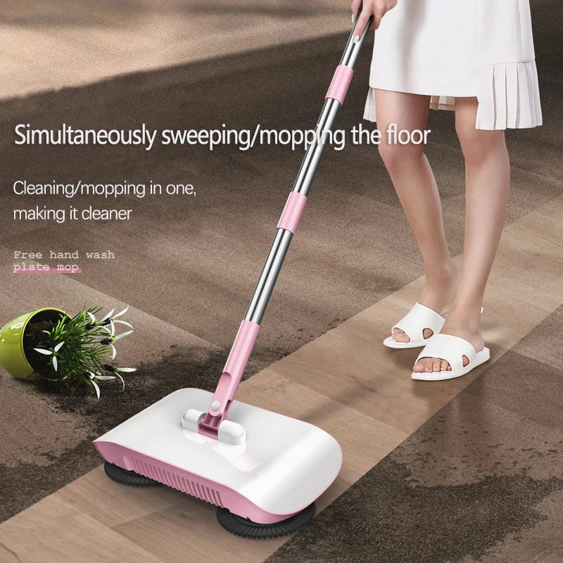 Home Broom Robot Vacuum Cleaner Mop Floor Kitchen Sweeper Mop  Hand Push Magic Sweeping Machine Household Lazy Cleaning Tool