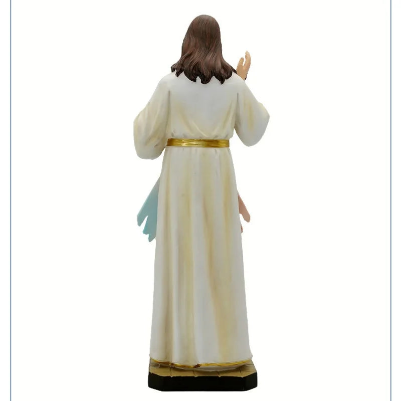 God's Mercy Catholic Statue Figurine Family Prayer Ornaments Jesus Christ Home Decoration Resin Crafts