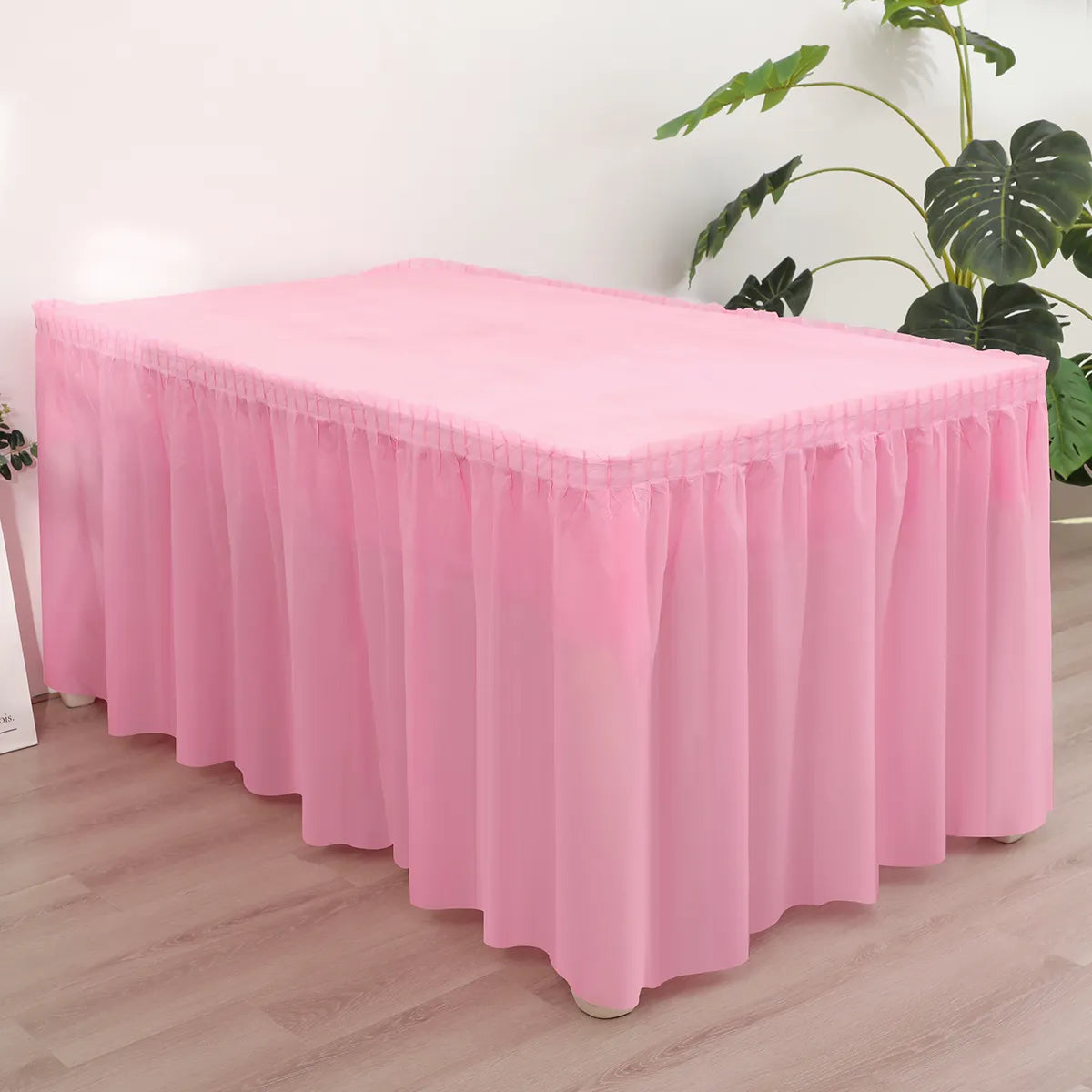 Jupe de table nappe jetable 2 pièces