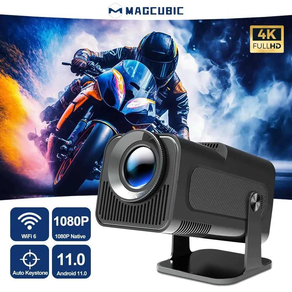 Proyector Magcubic Android 11 390ANSI HY320 4K nativo 1080P Dual Wifi6 BT5.0 cine al aire libre proyector portátil actualizado HY300