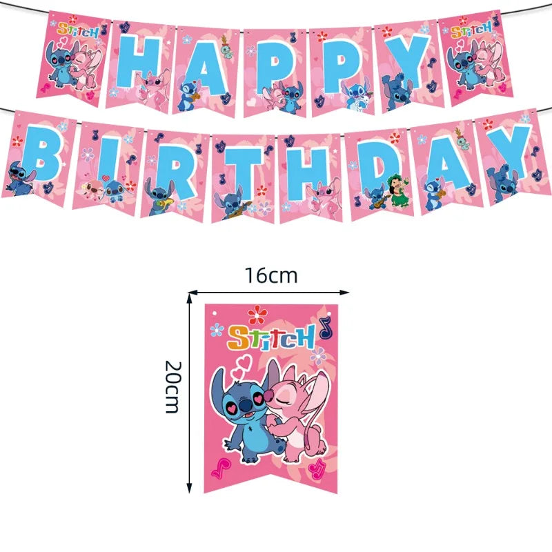 Disney rose interstellaire point ange fête d'anniversaire décoration drapeau tirant ballon gâteau drapeau Insertion spirale ensemble fournitures