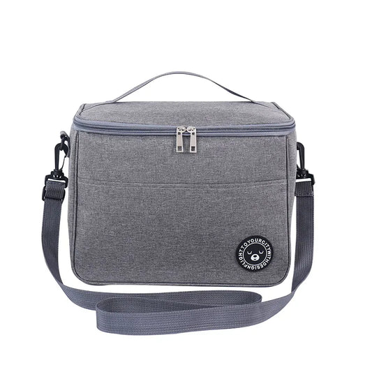 Portable Lunch Bag Food Thermal Box Durable Waterproof Office Cooler Lunchbox With Shoulder Strap Insulated Case