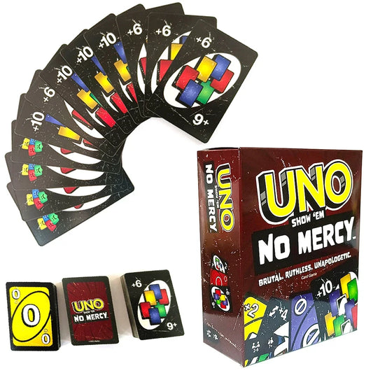 Uno No Mercy, juegos de mesa, mesa de cartas UNO, entretenimiento para fiestas familiares, juegos de cartas UNO, juguetes para niños, cumpleaños, Navidad