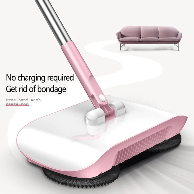 Home Broom Robot Vacuum Cleaner Mop Floor Kitchen Sweeper Mop Household Lazy Cleaning Tool Hand Push Magic Sweeping Machine