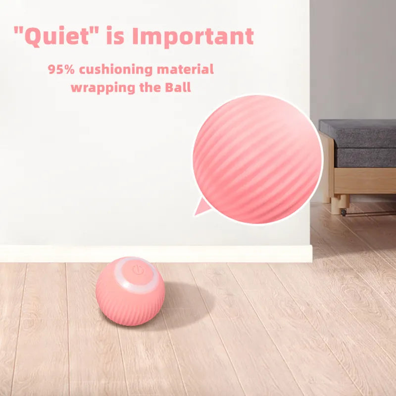 Boule électrique pour chat, jouets intelligents à roulement automatique, interactifs pour l'entraînement des chats, jouets pour chaton auto-mobiles pour jouer en intérieur