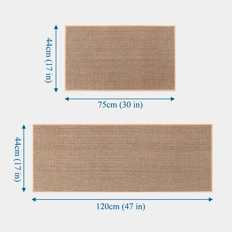 Linen Weave Kitchen Floor Mat Anti-slip Washed Rug Rubber Bottom Natural Twill Flax Entry Door Long Carpet Oil-resistant Durable