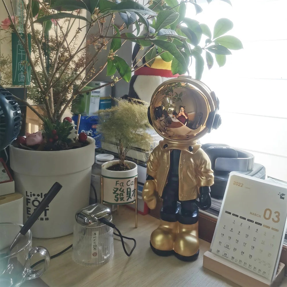 ARTLOVIN créatif résine dessin animé astronaute Statues décoration de la maison Figurine décor de bureau Sculpture nordique intérieur ornements cadeaux