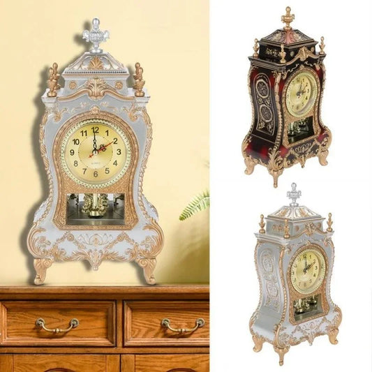 Bureau réveil Vintage horloge classique royauté salon bureau impérial ameublement créatif assis pendule horloge