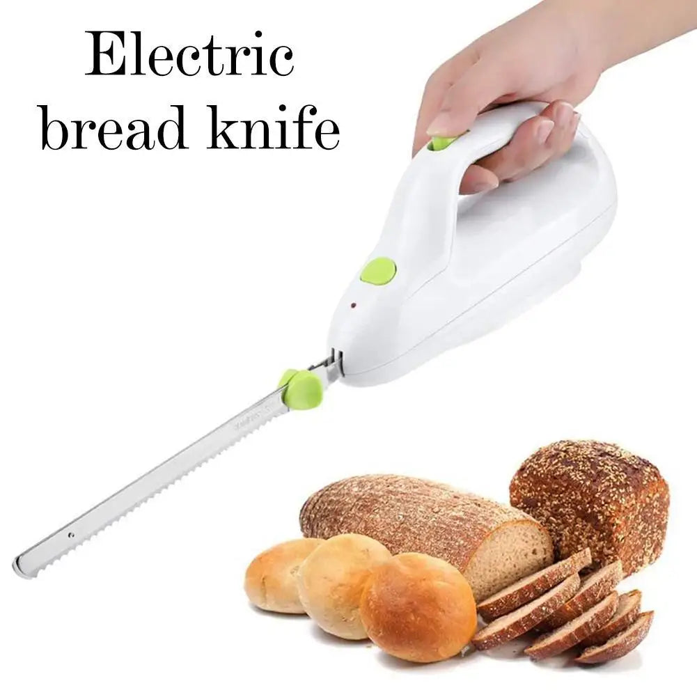 Cuchillo eléctrico para congelar carne, pan, pastelería, carne, herramientas de corte de cocina automáticas para el hogar, cuchillo largo eléctrico dentado UE, Ste