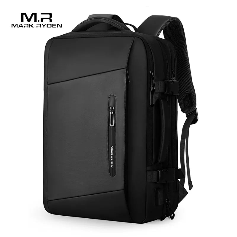 Mochila expandible para ordenador portátil de 17 pulgadas, mochila de viaje de 40l aprobada por vuelo de negocios para hombres