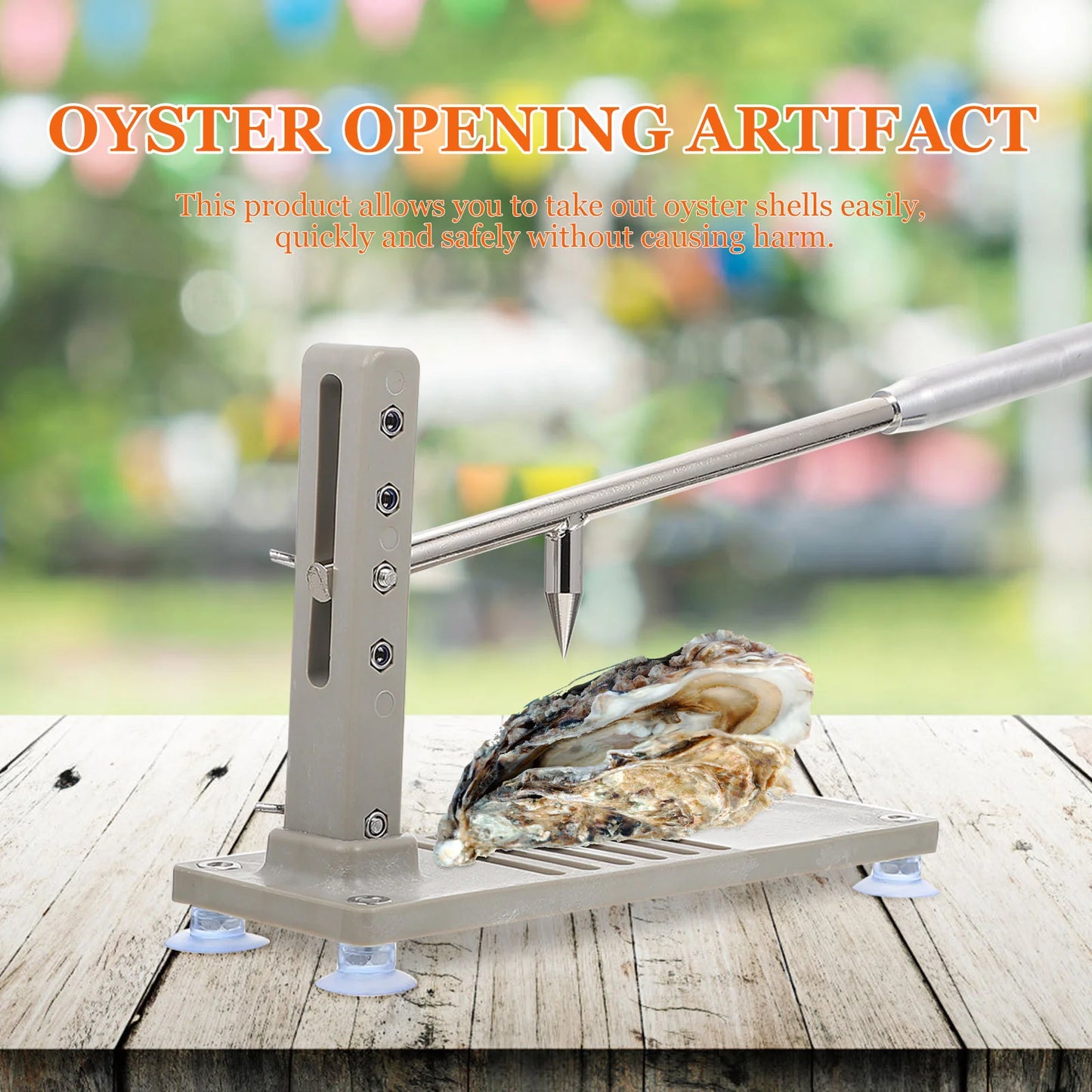 Oyster Opener Home Shucker Bottle Kitchen Supply Refined Iron Crusher Gear Adjustment Shellfish Adjustable Seafood