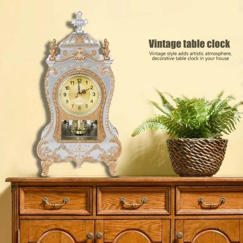 Bureau réveil Vintage horloge classique royauté salon bureau impérial ameublement créatif assis pendule horloge