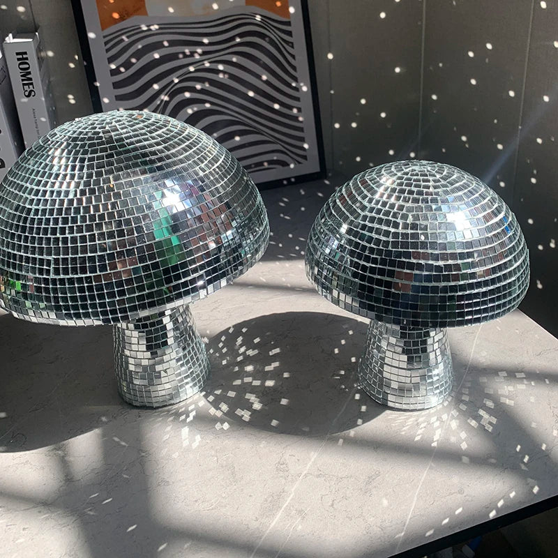 Disco Mushrooms Bedroom Decoration Disco Ball Mushroom Wedding Decoration Party Decor Home Decor Mushroom Decor Disco Ball