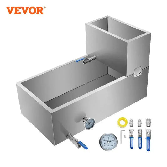 VEVOR Multi-size/type Maple Syrup Boiling Pan Evaporator Equipment Stainless Steel w/ 3/4-Inch Valve/Outlet Professional Use