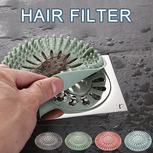 Filtro de pelo para fregadero, colador antibloqueo, bañera, tapón para desagüe para el suelo de la ducha, tapón desodorante de silicona para cocina, accesorios de baño