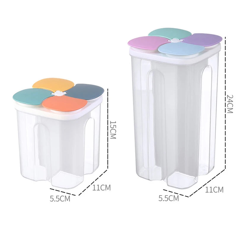 Kitchen Storage Box Food Storage Containers Plastic Grain Storage Tank Sealed Moisture Proof with Lid Container Kitchen Items