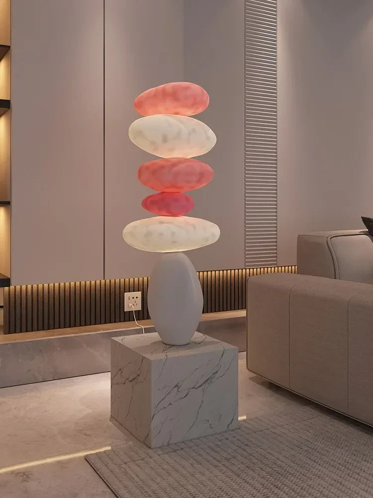 Decoración creativa para el hogar, piedra grande de 80CM, estatua de piedra brillante, escultura de Feng Shui para interiores, decoración creativa para el hogar, accesorios para sala de estar