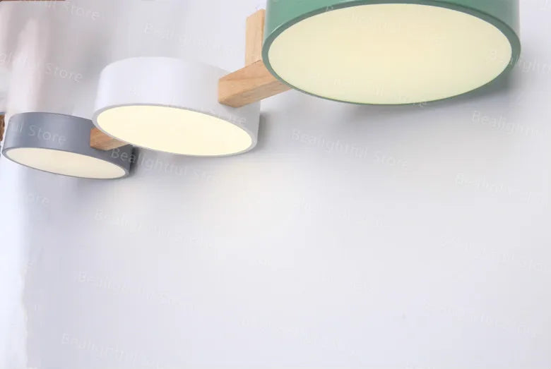 Lampe suspendue en bois au design nordique moderne, luminaire décoratif d'intérieur, idéal pour une cuisine, une salle à manger ou une salle à manger