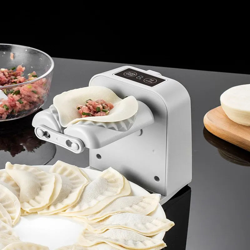 Automatic Electric Dumpling Machine, Home Dumpling Machine, Kitchen Automatic Rapid Prototyping Mold with A Spoon and Brush