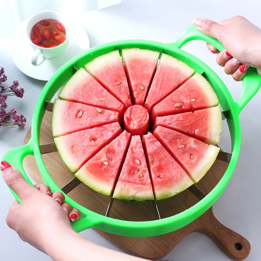 1PC Watermelon Slicer Cutter Stainless Steel Large Size Sliced Watermelon Cantaloupe Slicer Fruit Divider Kitchen Gadgets  Items