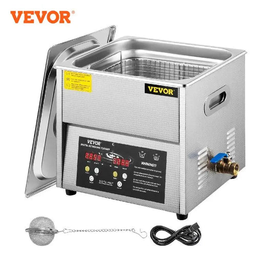 VEVOR 3L 6L 10L nettoyeur Ultra sonique avec fonction de dégazage Machine à laver Portable bain à ultrasons lave-vaisselle appareil ménager sonique