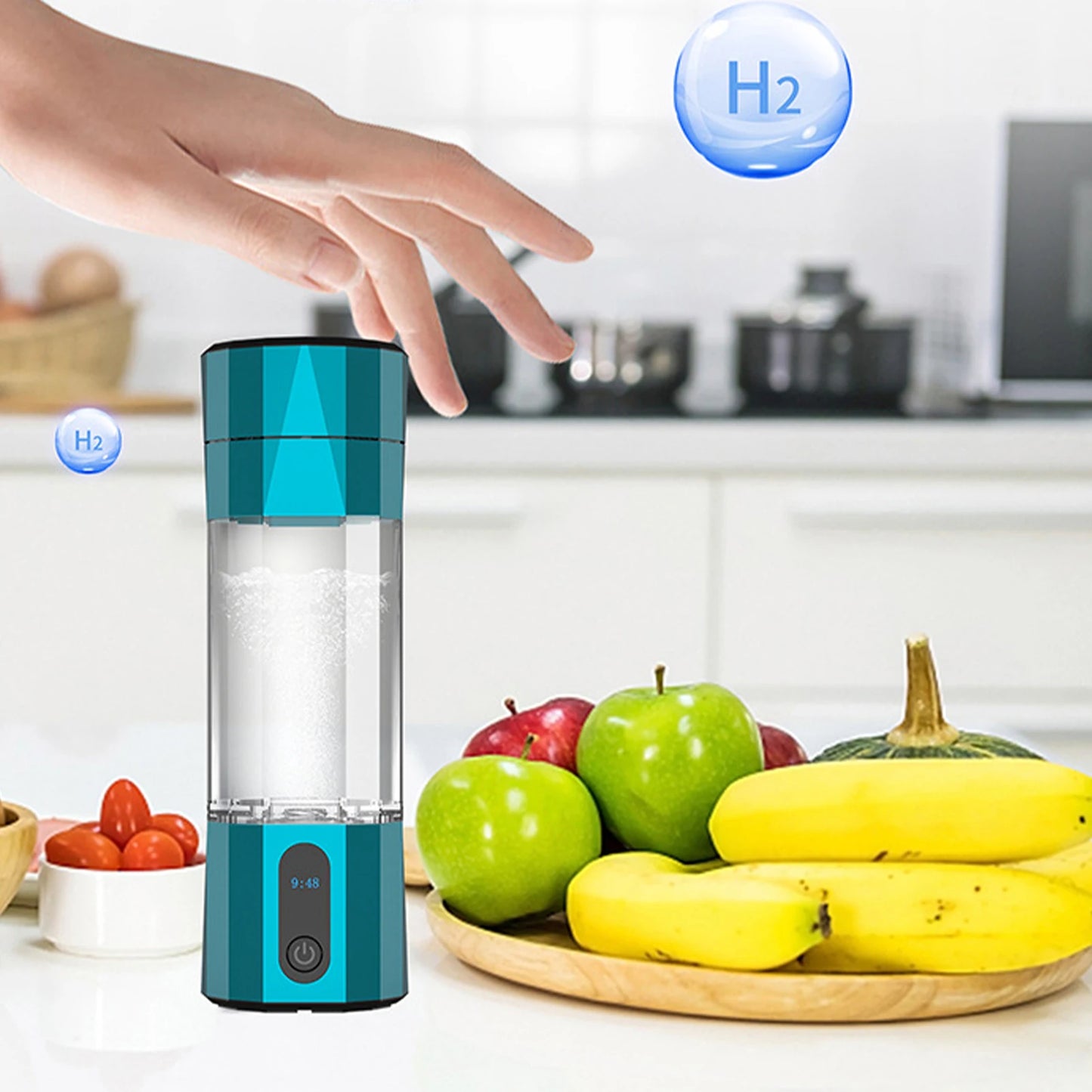 10000PPB Intelligent Hydrogen Rich Water Mug Japan Water Filter Hydrogen Water Bottle Electrolysis Hydrogen Food Mug Generator