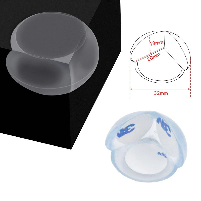 Protector de silicona de seguridad para niños y bebés, cubierta protectora de borde de esquina de la Mesa, suave y transparente, anticolisión