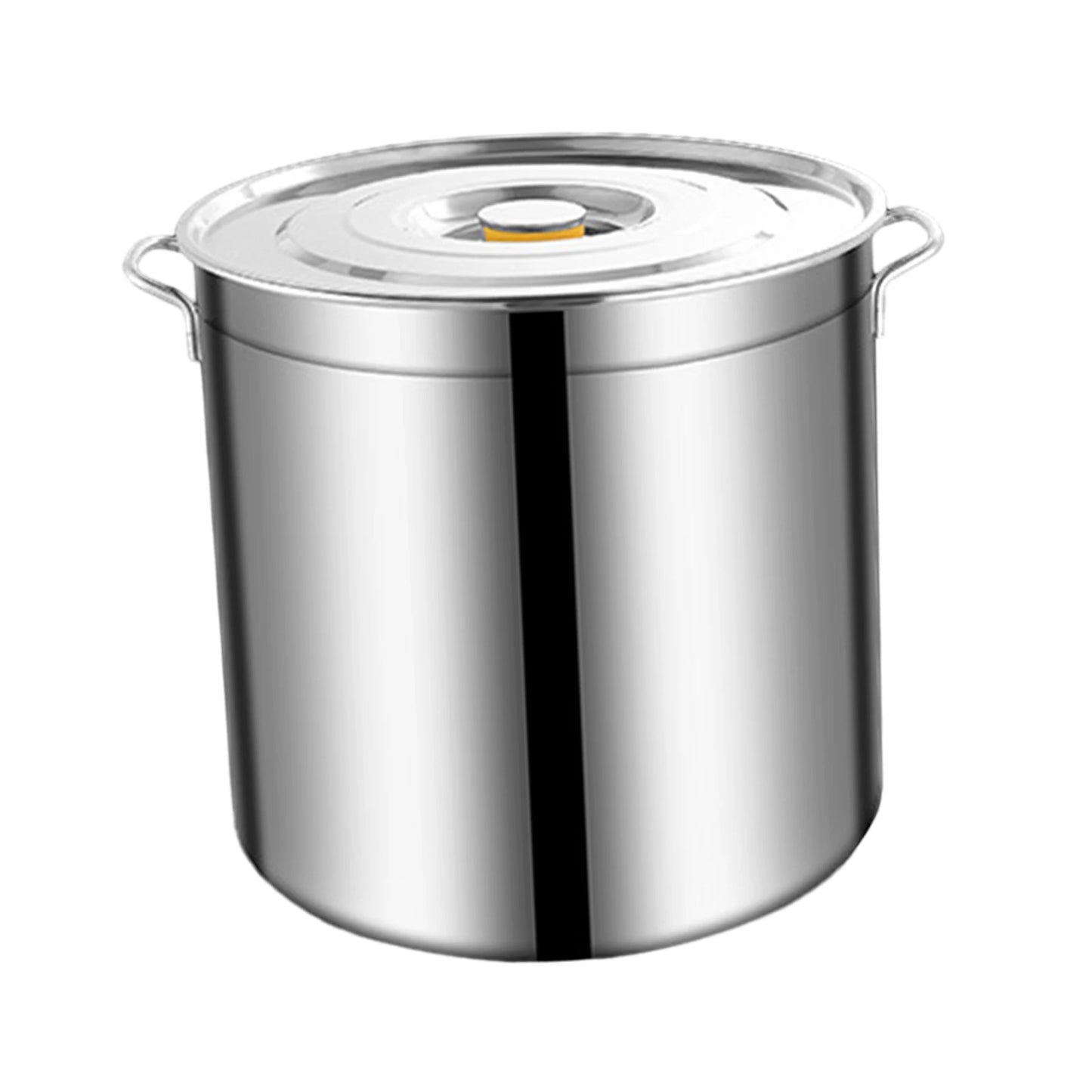 Olla de acero inoxidable de 6L con tapa, fácil de limpiar, olla de sopa de gran capacidad para cocina, hogar, Hotel