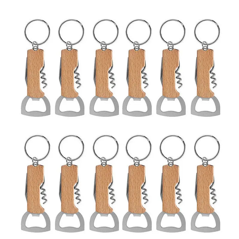 60Pcs Wooden Bottle Opener Home Supplies Beer Opener Kitchen Accesories Wine Opener Drink Gun Wedding Gifts For Guests