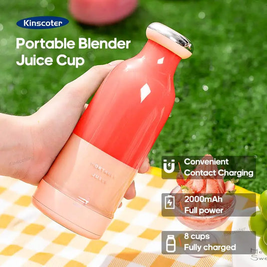 Portable Fruit Juice Blenders Summer Personal Electric Mini Bottle Home USB 6 Blades Juicer Cup Machine Kitchen Extractor