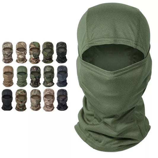 Pasamontañas táctico Multicam militar máscara facial completa cubierta de escudo ciclismo ejército Airsoft caza sombrero camuflaje pasamontañas bufanda