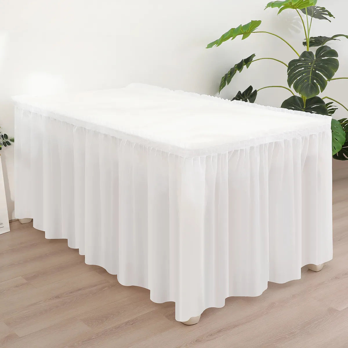 2pcs Disposable tablecloth table skirt