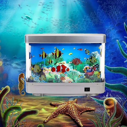 Lampes artificielles pour Aquarium, décoration d'aquarium, océan virtuel en mouvement, veilleuse pour enfants, jouet cadeau d'halloween et de noël