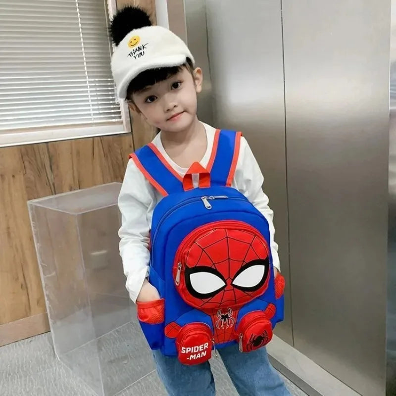 Spiderman sacs à dos Super héros étudiant sac d'école dessin animé 3d stéréo maternelle sac à dos sac de voyage pour enfants cadeau