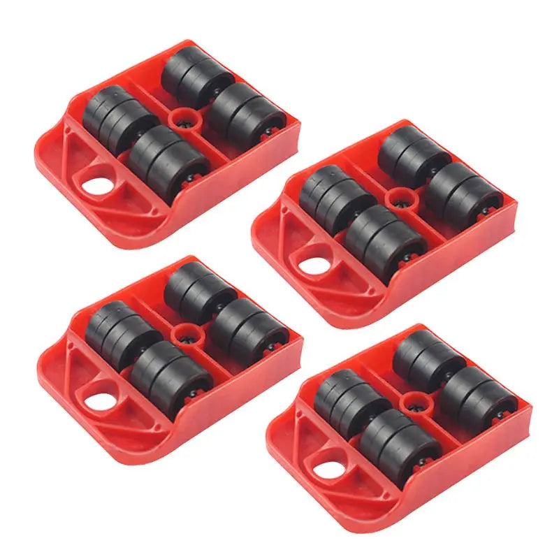 4pcsMoves meubles outil Transport manette de vitesse roue mobile curseur dissolvant rouleau He