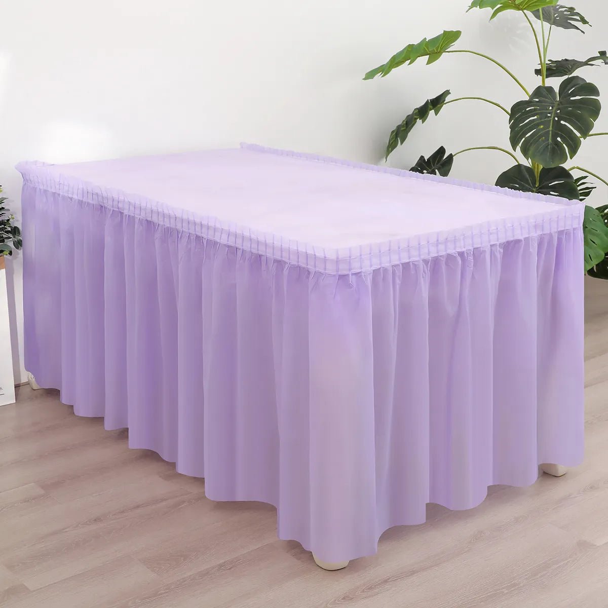 Jupe de table nappe jetable 2 pièces