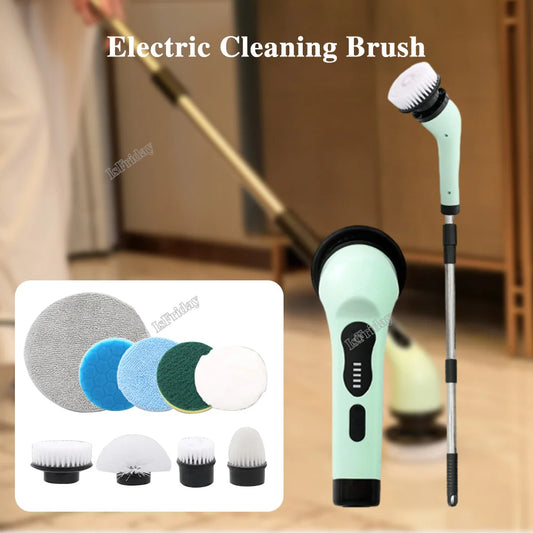 Brosse de nettoyage électrique domestique, brosse de nettoyage multifonctionnelle pour salle de bain, brosse électrique pour la cuisine de la maison