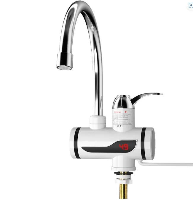 Robinet de chauffage électrique domestique 3000W, accessoires de robinet de cuisine et de salle de bains, robinet d'eau chaude électrique domestique avec affichage numérique