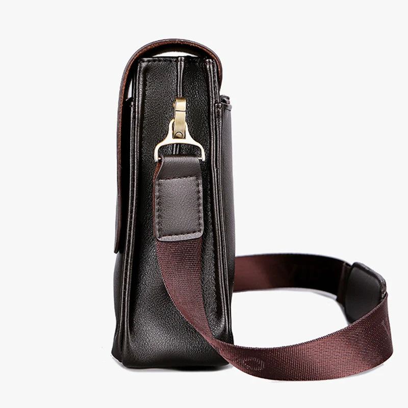 Le sac à bandoulière simple d'affaires de loisirs Polo sac vertical homme tendance sac à bandoulière incliné