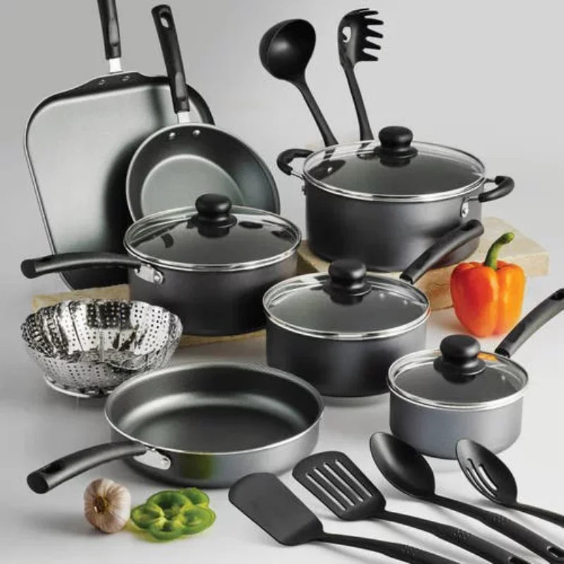 Tramontina Cookware Sets Primaware 18 Piece Non-stick Cookware Set, Steel Graynonstick Cookware Set for Kitchen