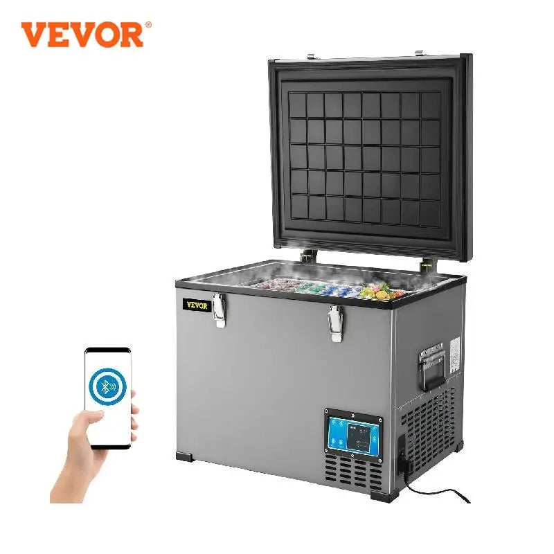 VEVOR 45L 60L 85L Mini réfrigérateur de voiture Portable compresseur congélateur refroidisseur 12 V/24 V DC 110-240 AC pour RV bateau Camping voyage