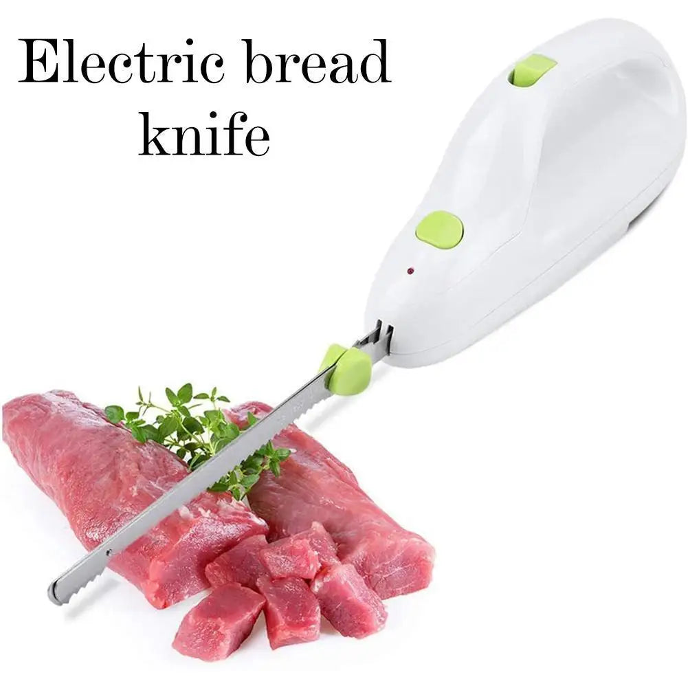 Cuchillo eléctrico para congelar carne, pan, pastelería, carne, herramientas de corte de cocina automáticas para el hogar, cuchillo largo eléctrico dentado UE, Ste