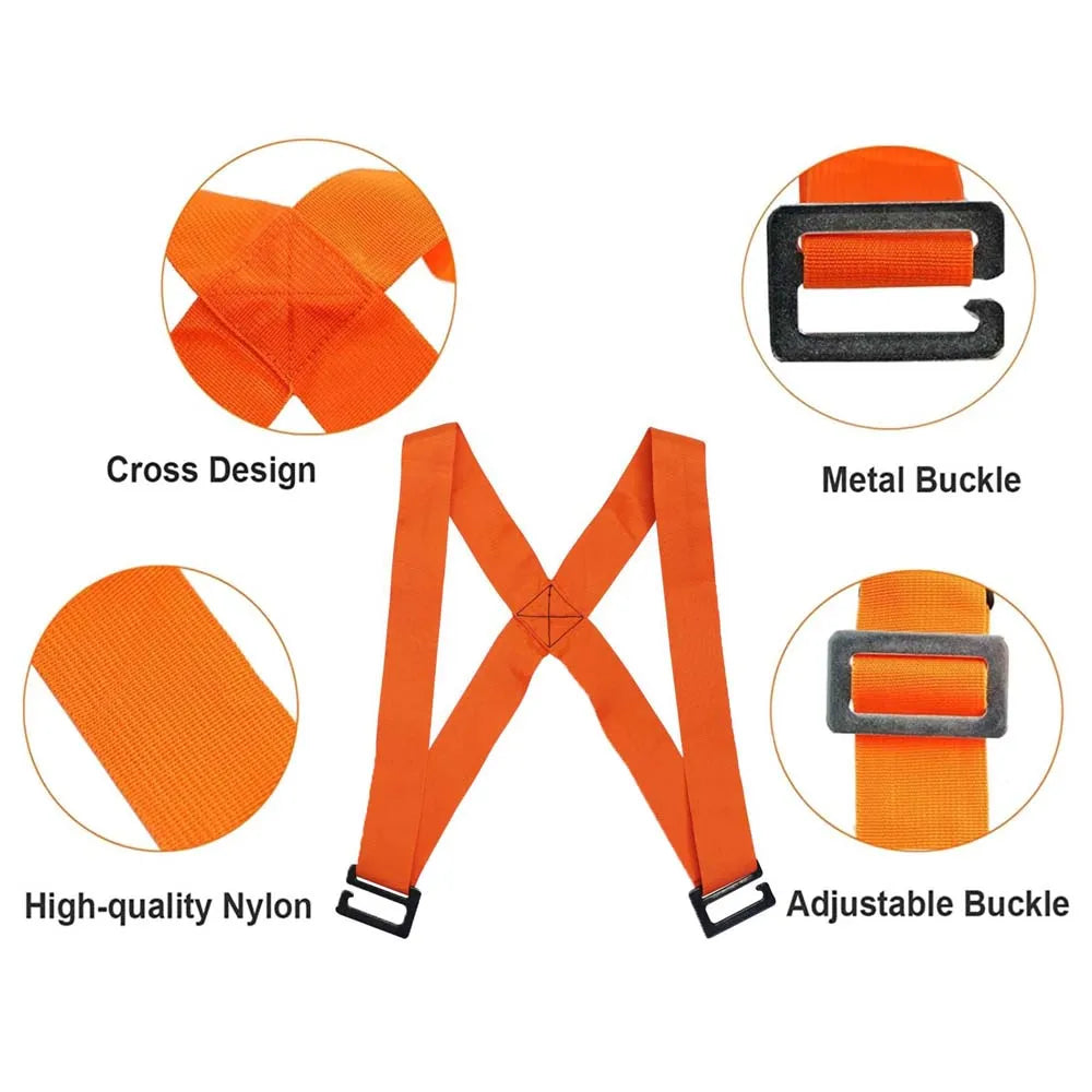 Adjustable Labor-saving Furniture Moving Shoulder Back Straps Ropes Forklift Lifting Moving Strap Transport Move Convenient Tool