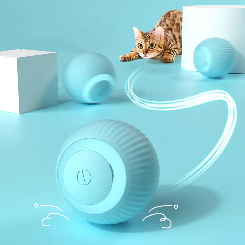 Juguetes eléctricos de bolas para gatos, juguetes de Gato elegantes rodantes automáticos, interactivos para entrenamiento de gatos, juguetes para gatitos automóviles para jugar en interiores