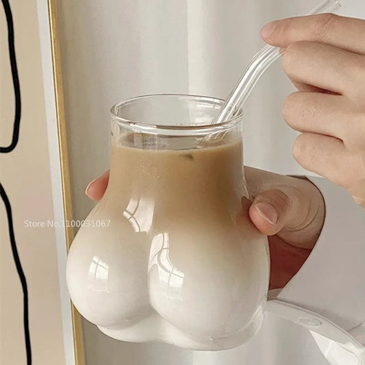 Heat Resistant Large Capacity Beer Mugs Beverage Cups Art Human Body Creative Handmade Glass Wine Cups Milk Tea Coffee Cups